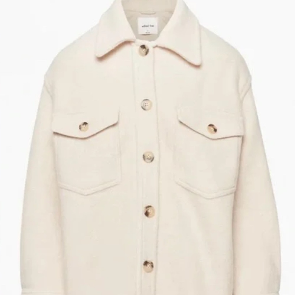 Aritzia Wilfred Free the Ganna Shirt Merino Wool Jacket